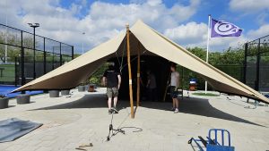 Overkapping padelplein Adegeest